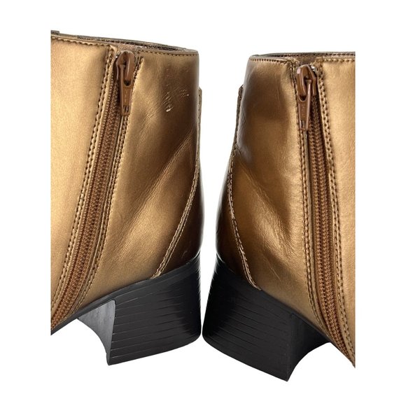 AJ Valenci Bronze Ankle boots, Women’s Size 7 Medium - Picture 6 of 9